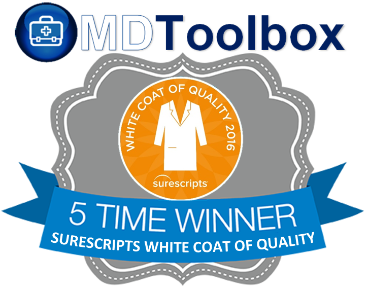 MDToolbox Awarded Surescripts White Coat of Quality for e